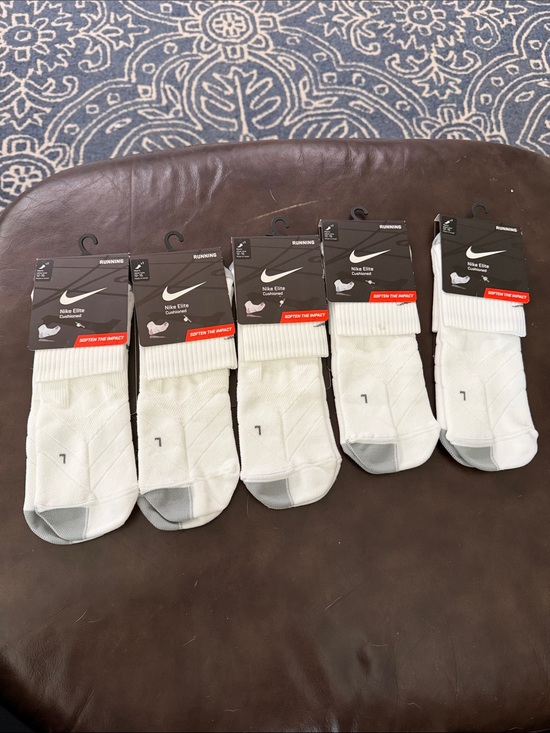 Nike Other - 5 NWT Nike elite running cushion socks shoe size 12-15